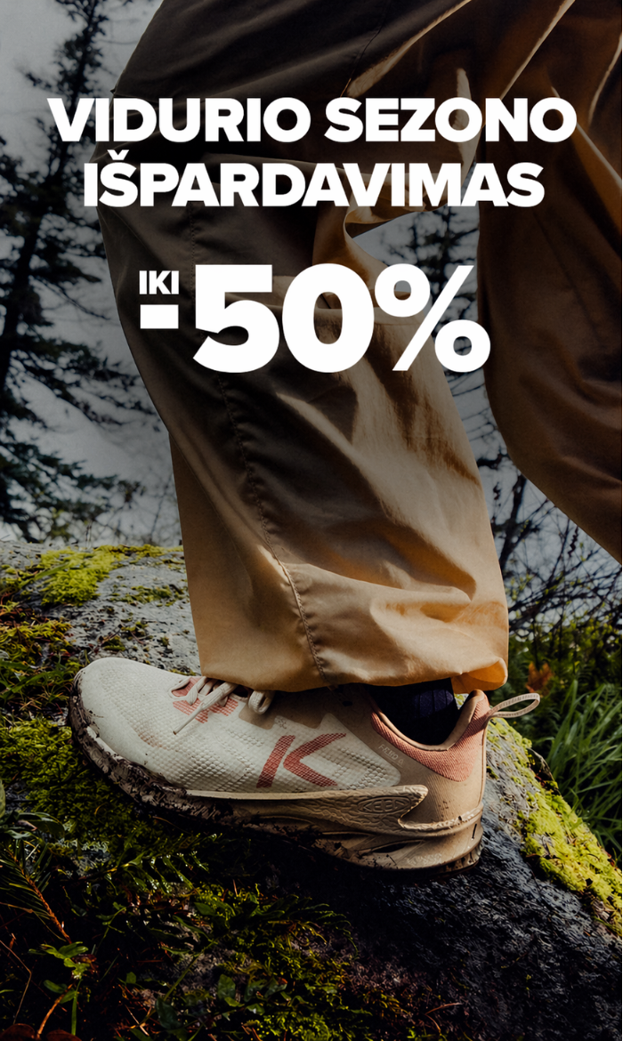 Vidurio sezono i&scaron;pardavimas iki -40%! Rinkis dabar ir sutaupyk. Pasiūlymas galioja iki 2026 05 31 atrinktoms prekėms. Nemokamas grąžinimas per 365 d.